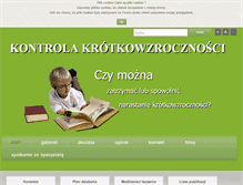 Tablet Screenshot of kontrolakrotkowzrocznosci.waw.pl